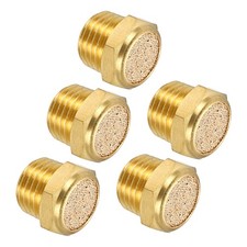 5pcs 1/2" NPT Bronze Pneumatic Muffler for Air Fittings