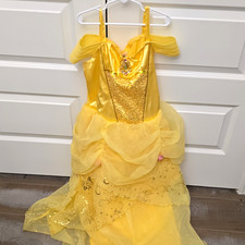 Disney's Belle Beauty and the Beast Girl's Size: 13 Costume Dress Yellow/Gold