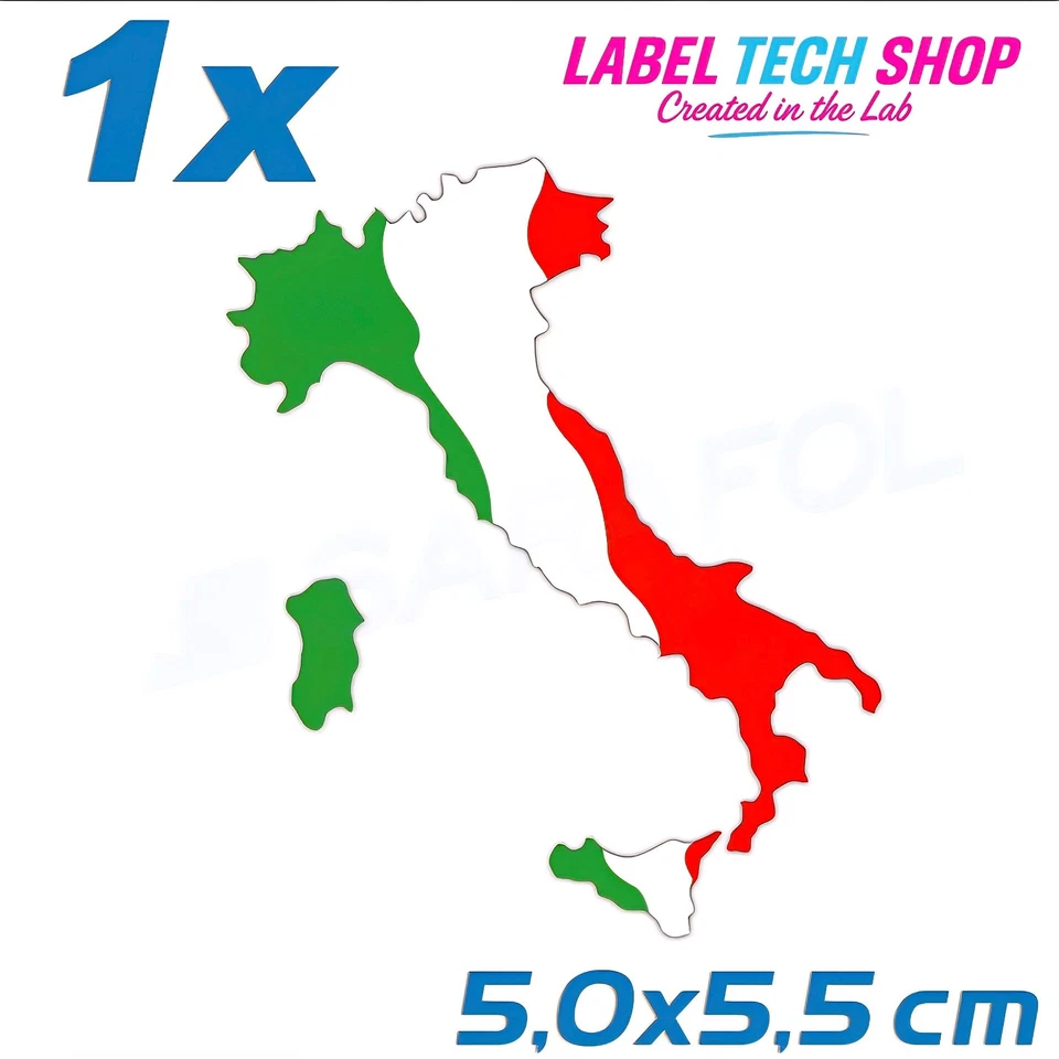 1x Italia/Italien Aufkleber Stiefel 5×5,5cm Flagge Italien Adesivo Sticker 032 - Bild 1 von 4