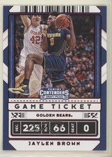 2020 Panini Contenders Draft Picks Variation Game Ticket Red Jaylen Brown 05il