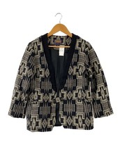 PENDLETON Wool Tailored Jacket L Beige Allover Pattern