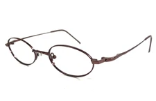 Vintage a/p Lab Eyeglasses Frames a/p-42 1.BUR Brown Wire Rim Titanium 48-20-143