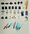 LEGO STAR WARS MINIFIGURE BODY PARTS ACCESSORY LOT HELMETS HEADS TORSOS LEGS