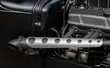 Lake-style Header Guard Heat Shields - Raw Steel Finish Lake-style Header Guard Heat Shields - Raw Steel Finish