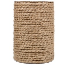 Tenn Well 6mm Jute Rope, 164 Feet Strong and Thick 1/4 inch x 164 feet, Brown