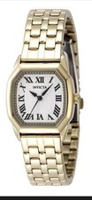 Invicta Women's Watch Wildflower Silver Dial Yellow Gold Steel Bracelet 49000
