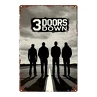 Tin Metal Signs Home Décor, Band 3 Doors Down Iron Art Decoration, Vintage Look