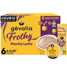 Frothy 2-Step Artificially Flavored Mocha Latte Espresso Style K-Cup Coffee P...