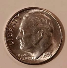 1955 S Roosevelt Dime Uncirculated 90% Silver
