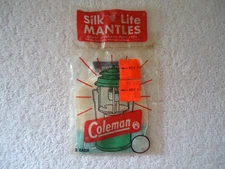 " NOS "  Coleman # 21A Silk Lite Mantles 2 In Pack  " Great Item "