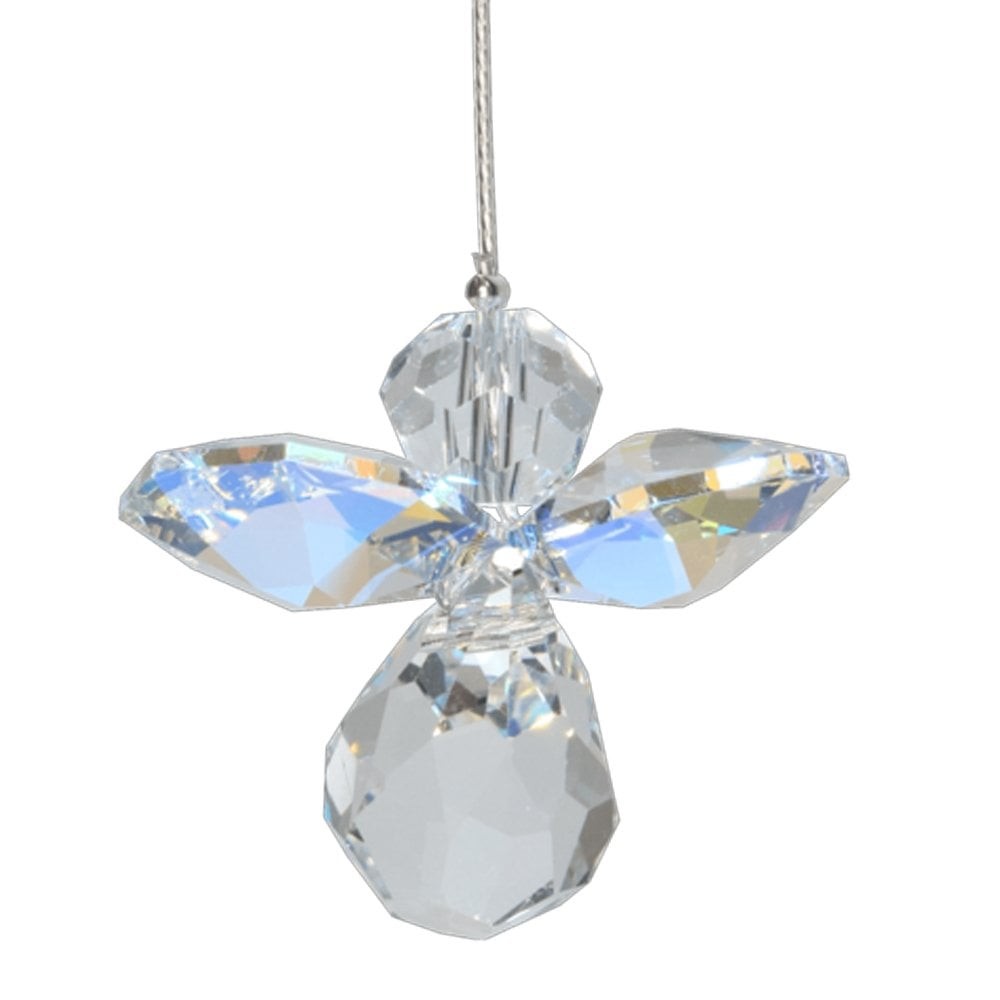 Classic Crystal Guardian Angel Aurora Borealis Hanging Ornament 5080-AB