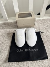 Calvin Klein White  Slippers Size 6 Eur 39