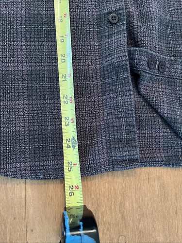COLUMBIA SHIRT BUTTON DOWN YOUTH BOYS SMALL Purple/black plaid LONG SLEEVE - Picture 10 of 11