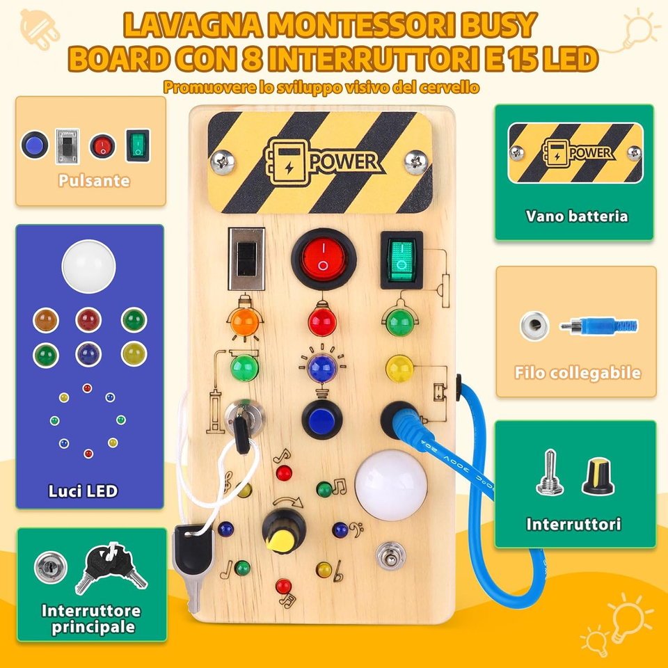 Giocattolo educativo in legno - frutta montessori