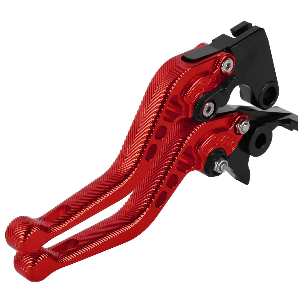 For Honda XR650L	1993-2017 1997 2000 2001 05 3D Short Clutch Brake Levers US Red - Image 3 of 4