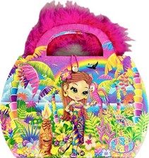 Lisa Frank NALANI 6-Ring Binder w/Stickers  Feather Boa Handles SEE DESCRIPTION