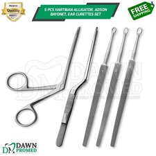 5 Pcs ENT Diagnostic Kit For Students Nasal Otology Surgical Inst German Grade