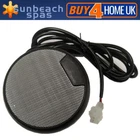 Hot Tub Speaker - 4" 300v Black Circle Waterproof Compact Wired Spa Audio Sound