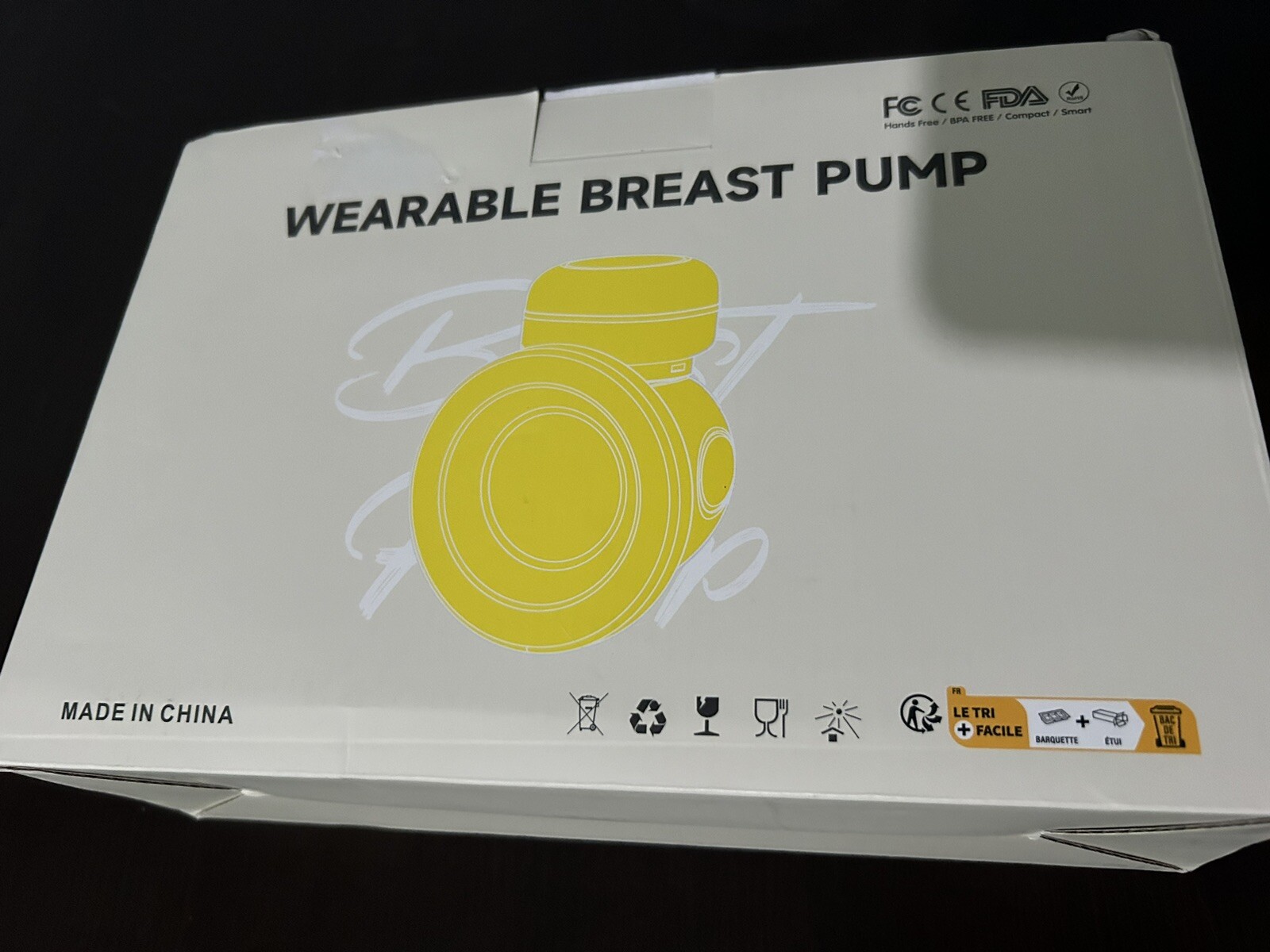 Pink Hands-Free Electric Wearable Breast Pump Automatic-image