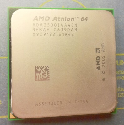 AMD ATHLON 64. Model:3500+ 2.2GHz ADA3500IAA4CN Socket:AM2 *Quick EU postage