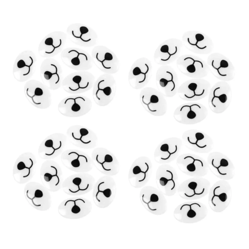 39pcs 27mm Plastic Safety Dog Noses Teddy Nose for Scrapbooking Card Making Oval - Photo 1 sur 1