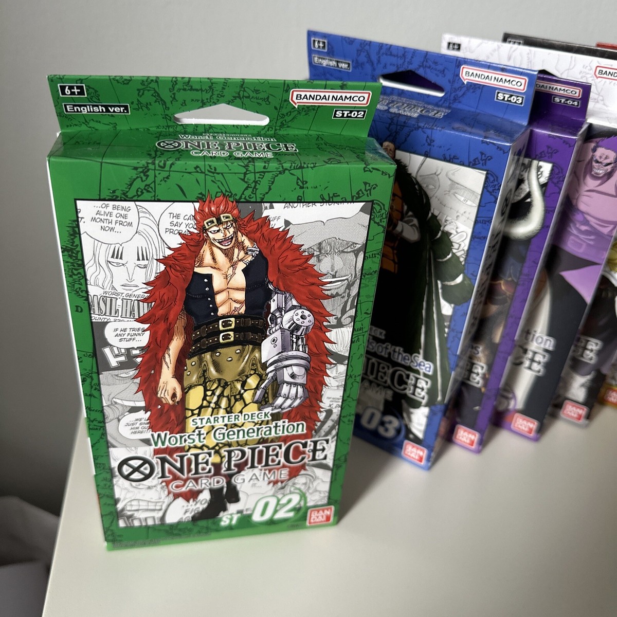 One Piece Card Game English Starter Decks ST01-ST06, ST13, ST15