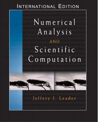 Numerical Analysis and Scientific Computation: International Buch Pearson