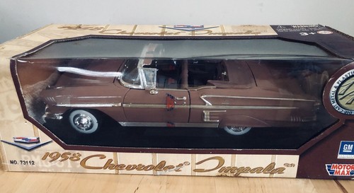 Motor Max 1958 Chevrolet Impala Diecast Scale 1:18 Scale Toy Model Replica Car - Picture 3 of 7