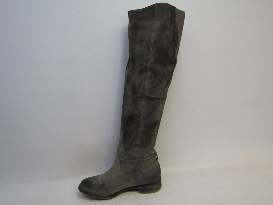 Botas hasta la rodilla Boutique 9 para mujer talla 10 gris oscuro envejecido gamuza caña 22" Foto 2 de 4