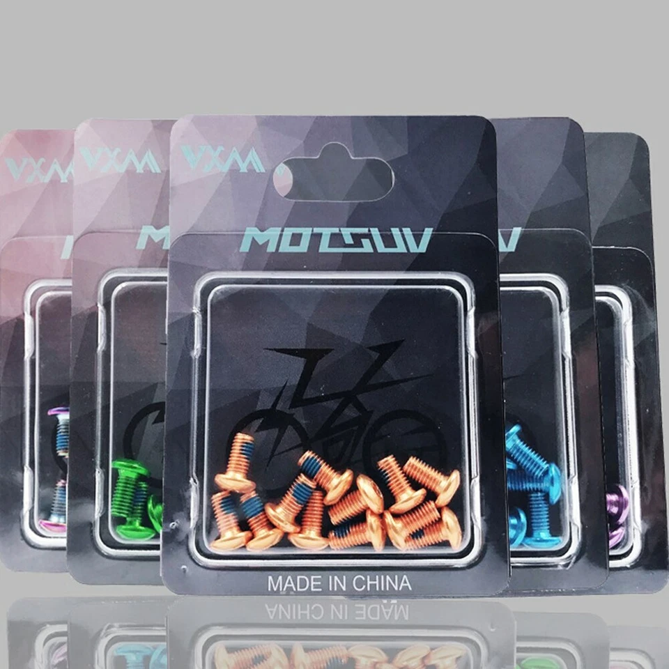 Bicicleta de Carretera MTB 12 piezas Rotor de Freno de Disco Pernos Torx T25 M5x10mm Tornillos de Acero de Aleación  Foto 2 de 4