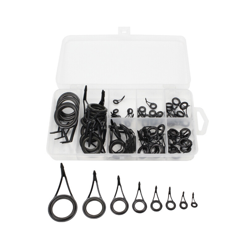 80 Stck Angelrutenringe Set  Fhrungsringe, Spitzenring, Endringe   Diverse Gren Spinnruten Set