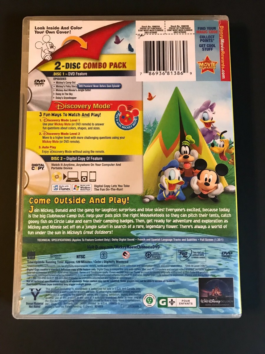 DISNEY MICKEY MOUSE CLUBHOUSE ~ MICKEY'S GREAT OUTDOORS