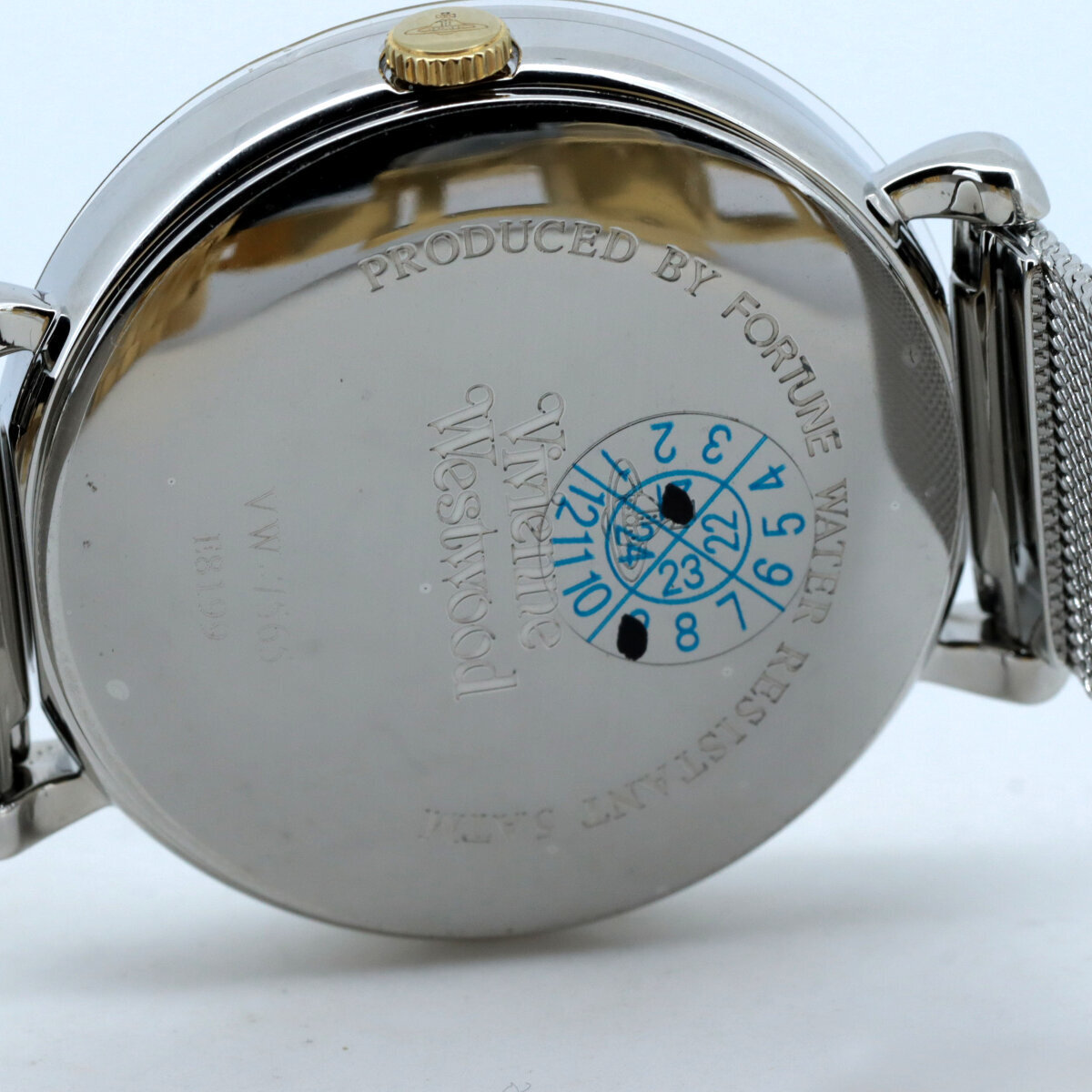 Vivienne Westwood Vw-7565 Silver Gold World Orb Ladies Watch