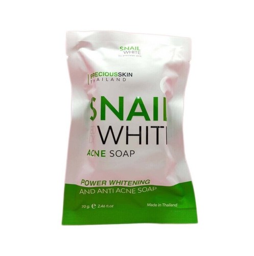 6 x Snail Body White Anti Acne Soap Whitening Skin Body & Face Reduce Acne 70g - Picture 2 of 7