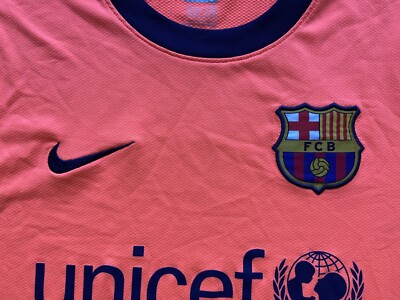 BARCELONA 2010 2011 AWAY FOOTBALL SHIRT SOCCER JERSEY NIKE 355020