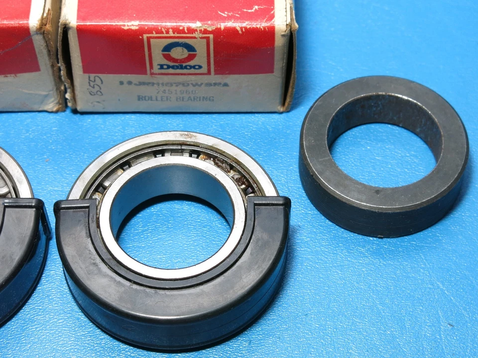 Nuevo de Lote Antiguo Par 2 Cojinetes de Rueda Trasera Chevrolet Oldsmobile Pontiac GM 1969-1976 7451660 Foto 4 de 4