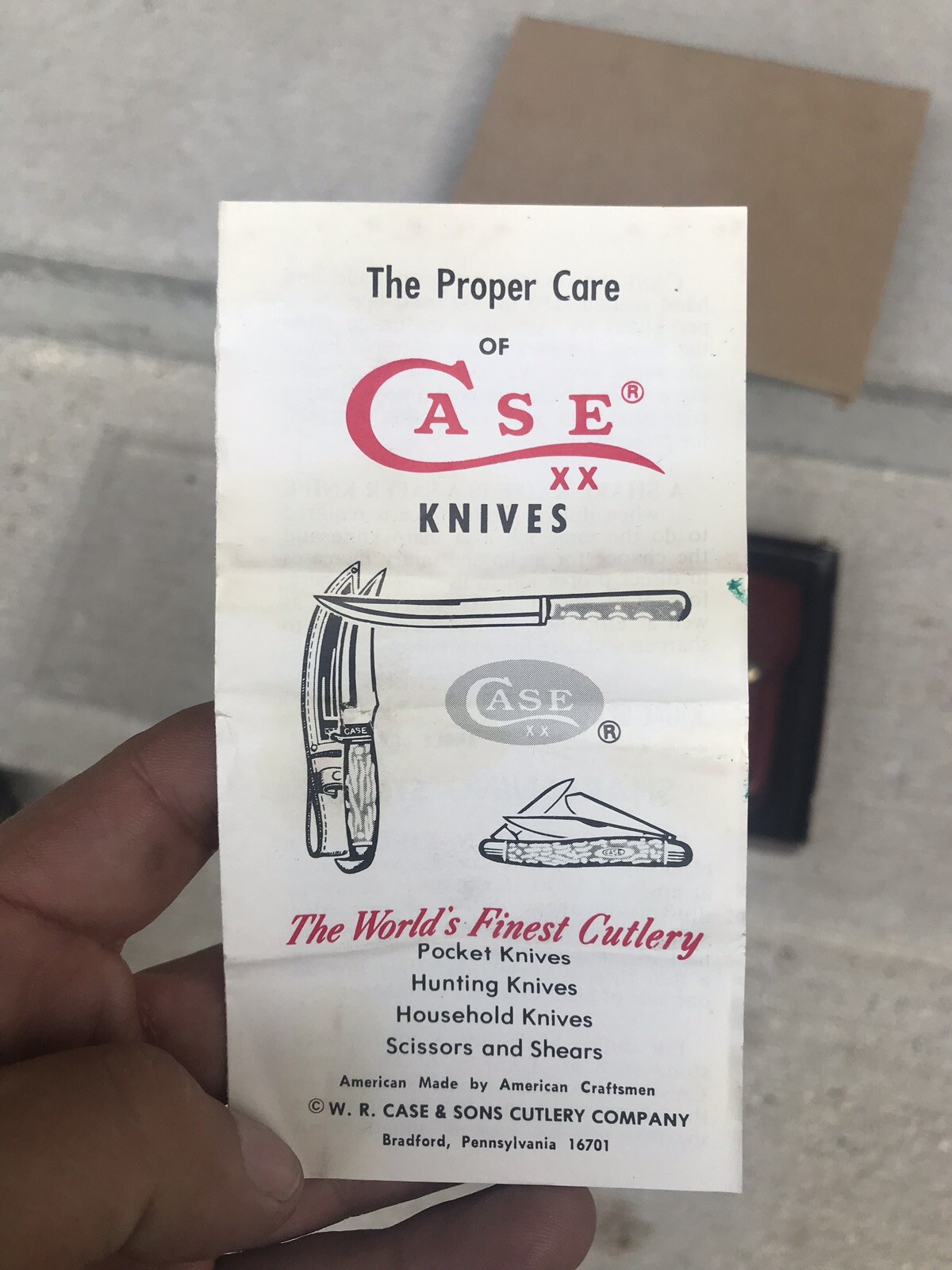 Vintage Case Hunting Knife Folding Knife XX 2159 Kit Case Knives