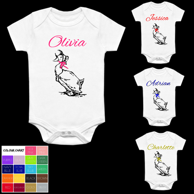 personalised peter rabbit baby grow