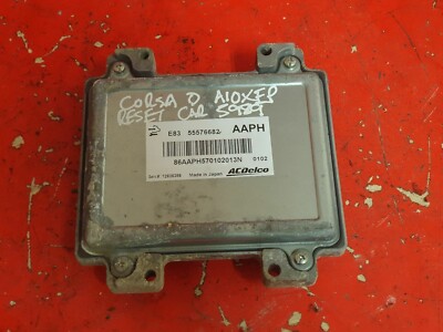 VAUXHALL CORSA D 1.0 ECU MOTORSTEUERGERÄT A10XEP RESET 55576682 AAPH 2010-14