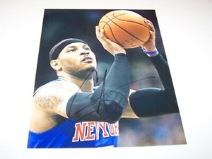 carmelo anthony autograph
