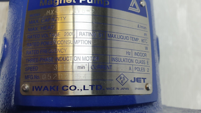 IWAKI Magnetic Pump MX-401RV6-2 | eBay