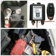 Car Battery Disconnect Cut Off Isolator Master Switch w/Wireless Remote Control