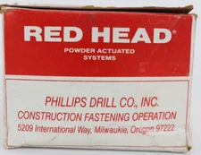 2" Red Head Drive Pins Power Actuated 100 count