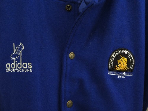Adidas Sportschuhe 100th Boston Marathon 1996 Varsity Lettermans S Jacket BAA - Picture 2 of 10