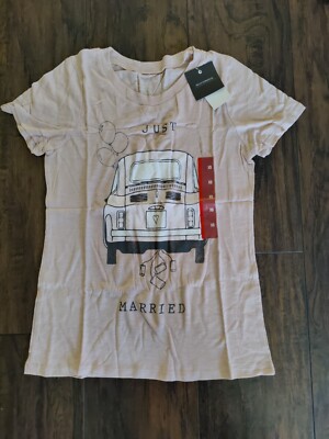 Women's Just Married Short Sleeve Graphic T-Shirt - Grayson Threads - Size XS