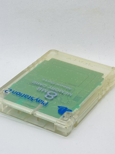 Scheda di memoria originale originale Sony PlayStation 2 8 MB trasparente - Foto 3 di 4