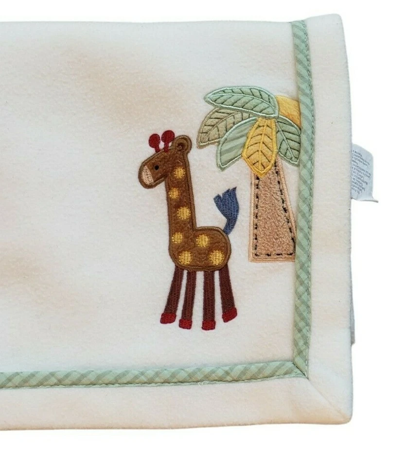 Tiddliwinks Manta Bebé Jirafa Vellón Selva Safari Palmera Seguridad Lovey Foto 2 de 4