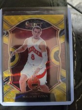 Malachi Flynn 2020-21 Select Asia Rookie Concourse Gold Wave Prizm RC #89 SP