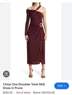 Nicholas Chloe ASYM One Shoulder T New Size 2
