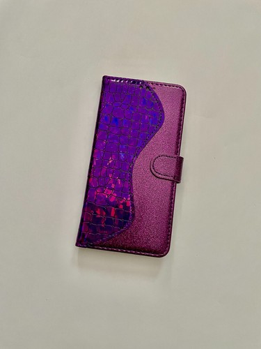 Card slot Wallet Case Bling Glitter Leather Cover for Samsung S21 Plus S21 Ultra - Zdjęcie 7 z 17